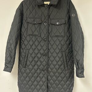 Michael Kors Black Quilted Coat